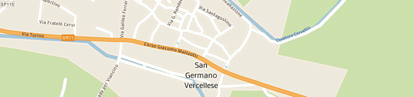 Mappa della impresa comune di san germano vercellese a SAN GERMANO VERCELLESE