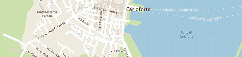 Mappa della impresa la verde isola a CARLOFORTE