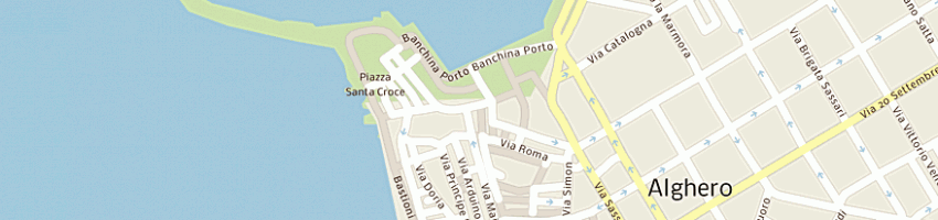 Mappa della impresa bosu e regazzoni (snc) a ALGHERO