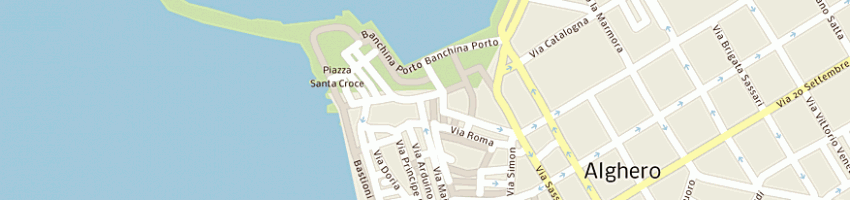 Mappa della impresa ristorante  riu  di riu luigi a ALGHERO