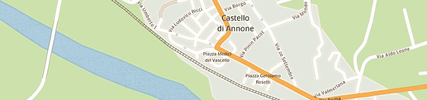 Mappa della impresa municipio a CASTELLO DI ANNONE