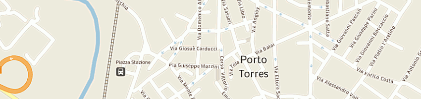 Mappa della impresa casula maria a PORTO TORRES