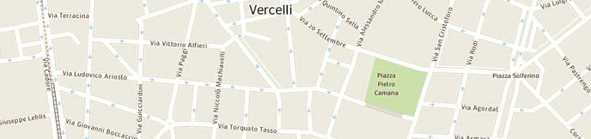 Mappa della impresa artigiana strade di ravarino geom stefano a VERCELLI