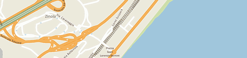 Mappa della impresa dal pont guerrino a SAVONA