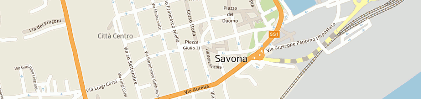 Mappa della impresa delle piane carlo a SAVONA