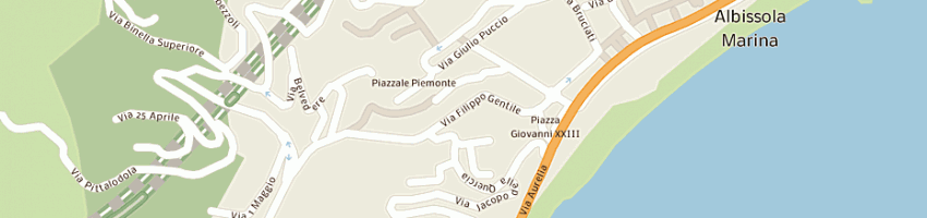 Mappa della impresa hotel villa verde - bbb srl a ALBISSOLA MARINA