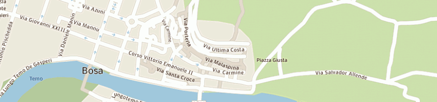 Mappa della impresa comune di bosa a BOSA