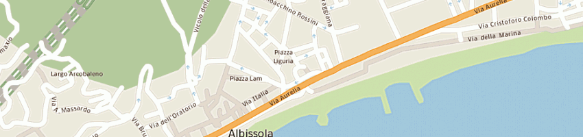 Mappa della impresa ristorante pizzeria il fortino a ALBISSOLA MARINA