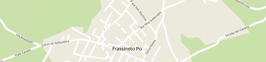 Mappa della impresa municipio a FRASSINETO PO