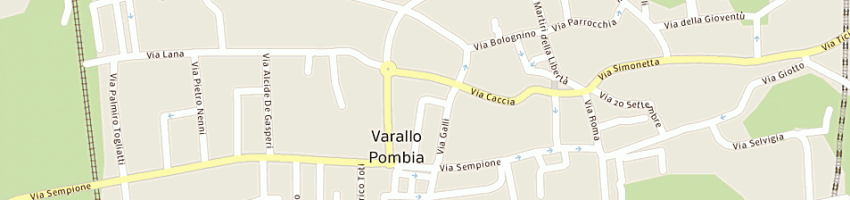 Mappa della impresa municipio a VARALLO POMBIA