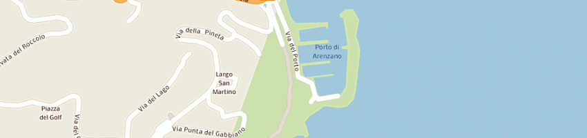 Mappa della impresa vela sci e nautica a ARENZANO