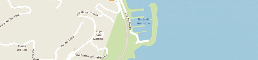 Mappa della impresa pizzeria stuzzicheria la rana blu a ARENZANO