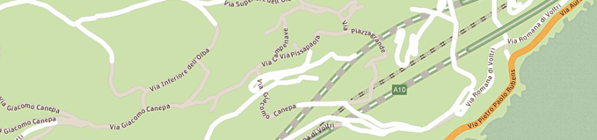 Mappa della impresa canepa vittorio a GENOVA