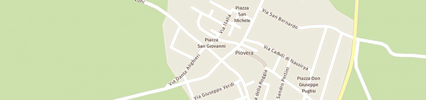 Mappa della impresa municipio a PIOVERA