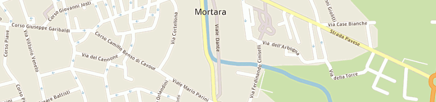 Mappa della impresa comune di mortara a MORTARA