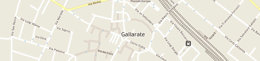 Mappa della impresa comune di gallarate a GALLARATE