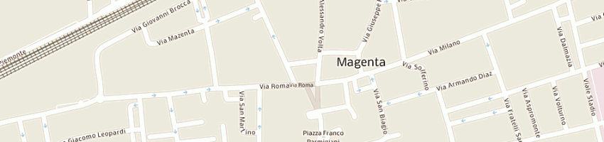 Mappa della impresa centro podologico villa roberto a MAGENTA