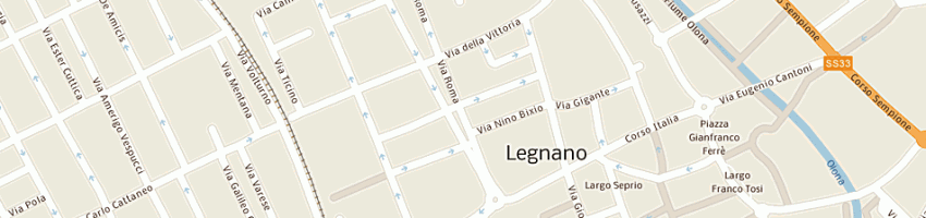 Mappa della impresa loola bar a LEGNANO