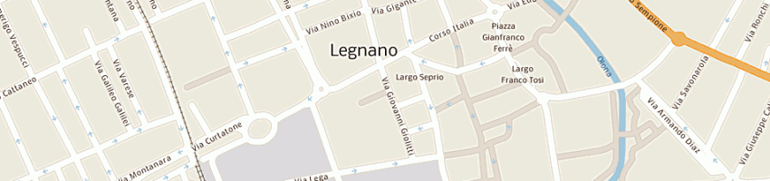 Mappa della impresa al grattacielo di luigi sordi e c sas a LEGNANO