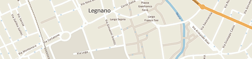 Mappa della impresa carnaby cafe' sas di tonin e c a LEGNANO