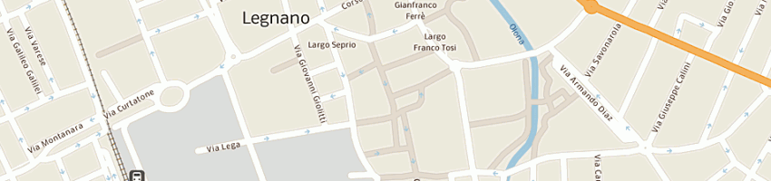 Mappa della impresa the mode a LEGNANO