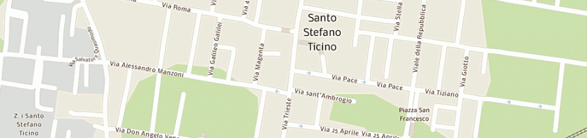 Mappa della impresa osteria del buon ricordo di salesi e c a SANTO STEFANO TICINO