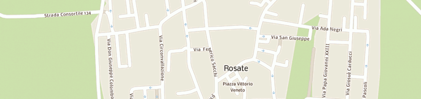 Mappa della impresa comune di rosate a ROSATE