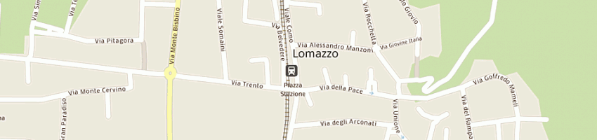 Mappa della impresa onoranze funebri srl di rampinini a LOMAZZO