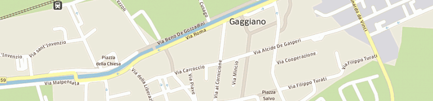 Mappa della impresa durante gaetano a GAGGIANO