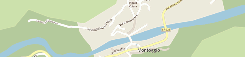 Mappa della impresa bar da alfredo a MONTOGGIO