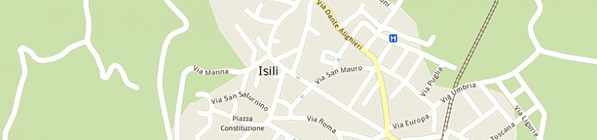 Mappa della impresa associazione la strada a ISILI