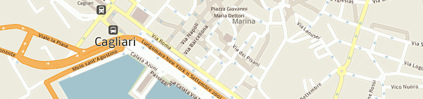 Mappa della impresa urraci silvano a CAGLIARI