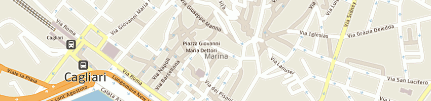 Mappa della impresa la bottega di mastro beppe a CAGLIARI