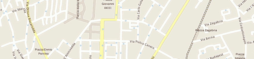 Mappa della impresa carta gino a CAGLIARI