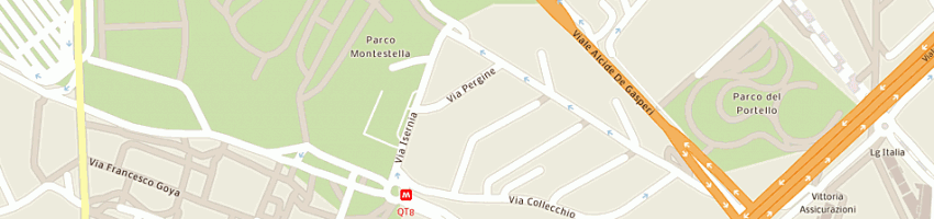 Mappa della impresa pettorossi riccardo a MILANO