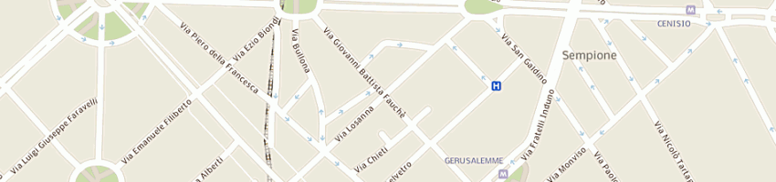 Mappa della impresa romeo's bar di bruschi guido a MILANO