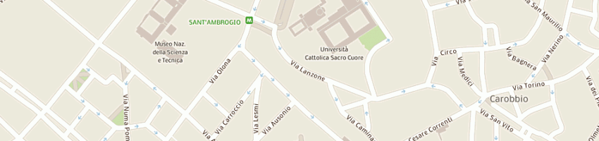 Mappa della impresa con carola di carola cesa bianchi e c (sas) a MILANO