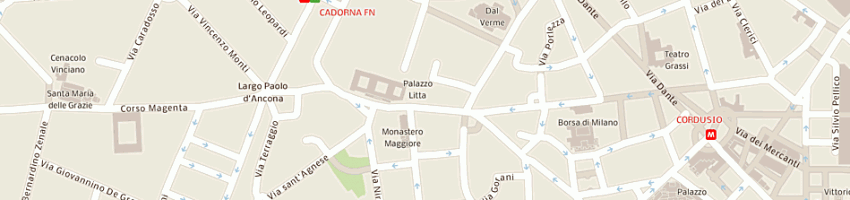 Mappa della impresa bugada a MILANO