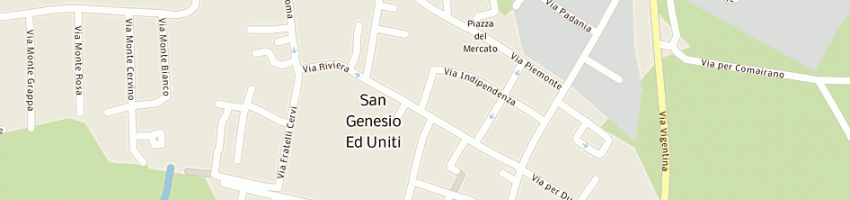 Mappa della impresa municipio a SAN GENESIO ED UNITI