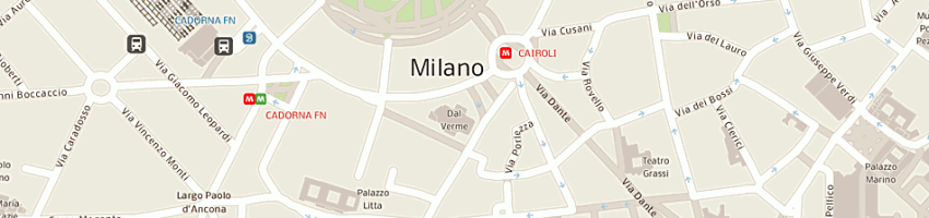 Mappa della impresa ristorante 4 mori srl a MILANO