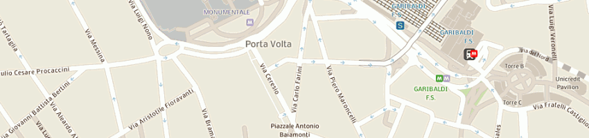 Mappa della impresa azione srl a MILANO