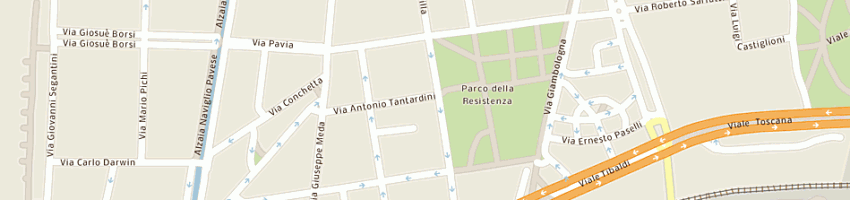 Mappa della impresa rossi paolo a MILANO