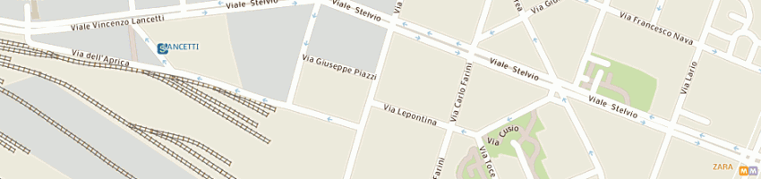 Mappa della impresa diva caffe' srl a MILANO