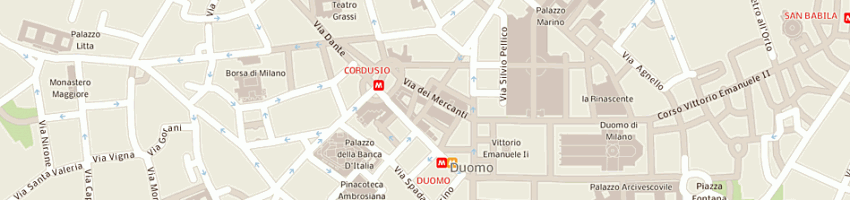 Mappa della impresa rosso tiziano snc di tosto mario e c a MILANO