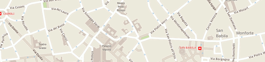 Mappa della impresa omenoni srl a MILANO