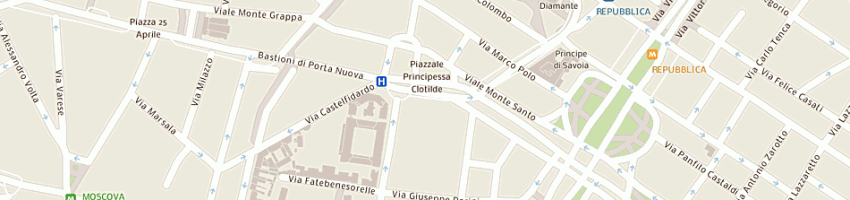 Mappa della impresa studio legale associato manici -paladino a MILANO