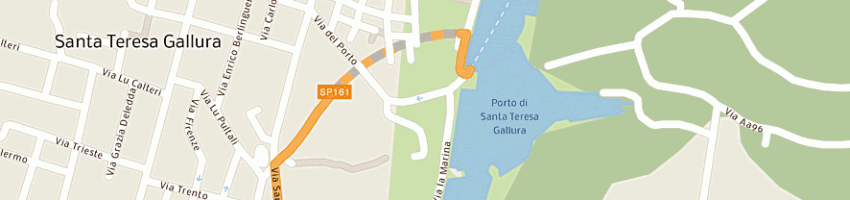 Mappa della impresa motel al porto a SANTA TERESA GALLURA