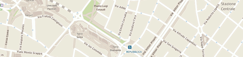 Mappa della impresa harry's club di negri albina e c sas a MILANO