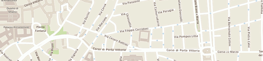 Mappa della impresa fl carte srl a MILANO