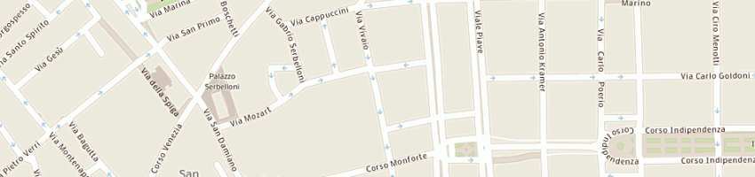 Mappa della impresa berneri flavio ernesto a MILANO